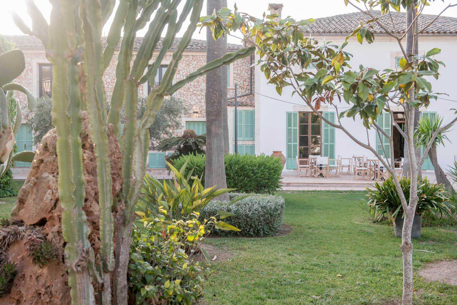 Mediterranean garden in front of the house