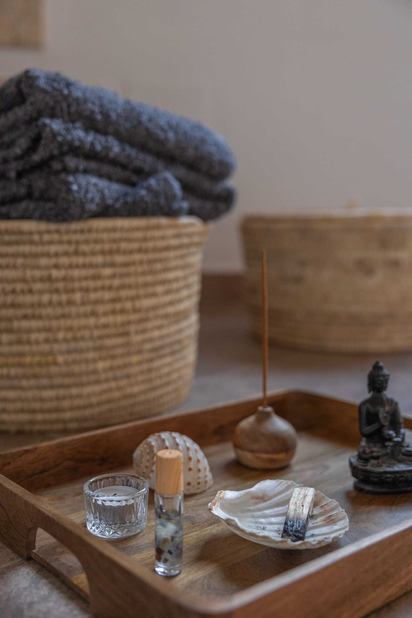 Blankets, baskets and incense